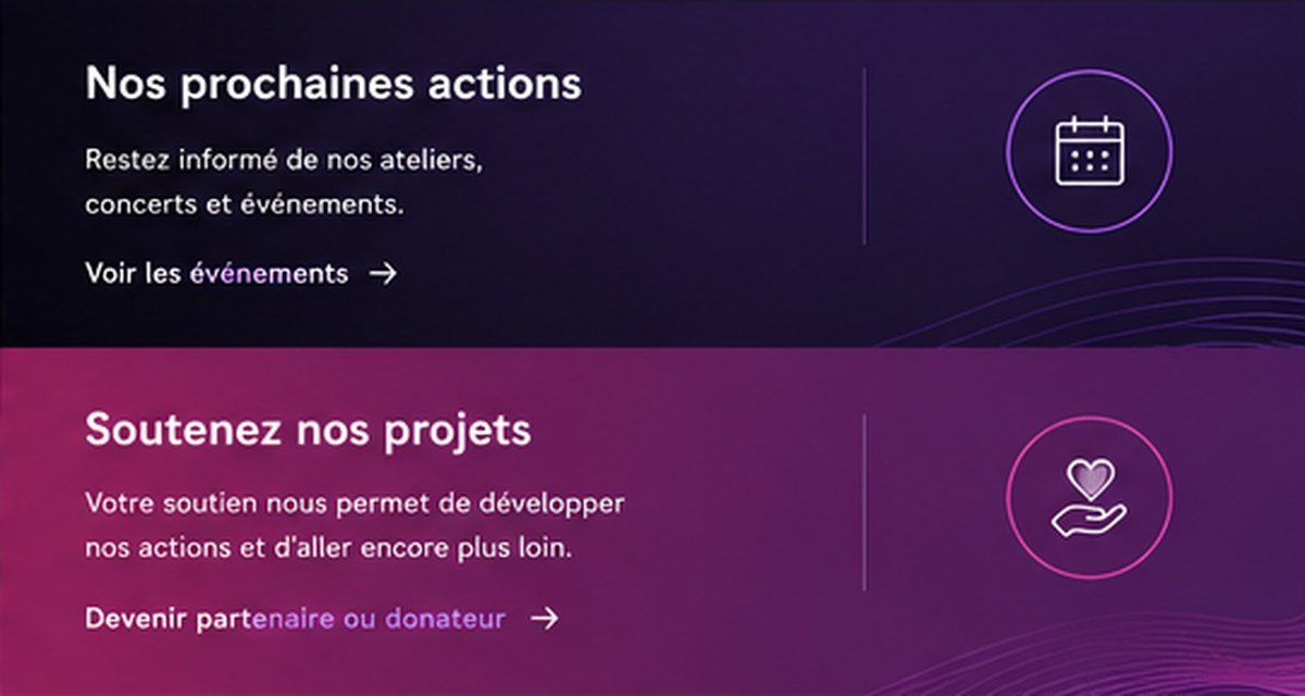 Ambiance visuelle violette